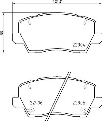 Kia Picanto Ön Fren Balatası 1.0L G3LA G3LD / 1.2L G4LF BREMBO
