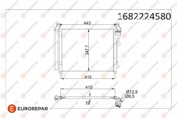 Kia Picanto Klima Radyatörü Kondenser EUROREPAR