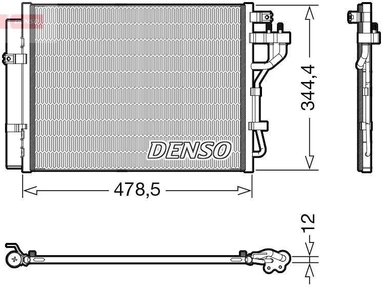 Kia Picanto Klima Radyatörü Kondenser DENSO