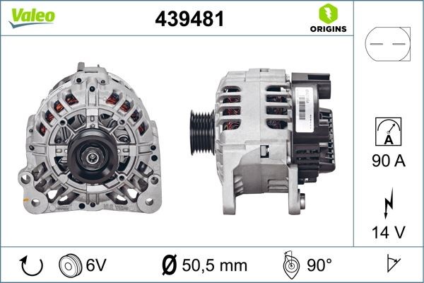 Volkswagen Polo Skoda Fabia Seat Ibiza Alternatör VALEO