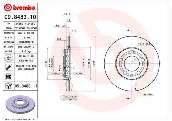 Volkswagen Polo Ön Fren Aynası Havalı BREMBO