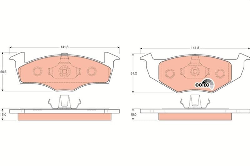 Volkswagen Polo Golf 3 Seat Ibiza Cordoba Ön Fren Balatası TRW