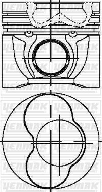 Volkswagen Polo Piston Segman 1.4TDI STD 79.51mm (1-2 Piston) YENMAK