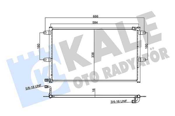 Volkswagen Polo Klima Radyatörü Kondenser KALE-RADYATOR
