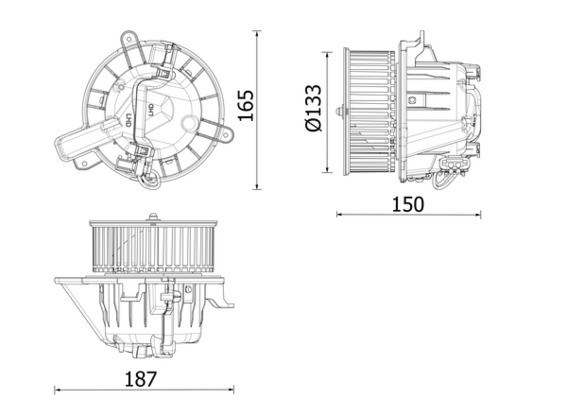 Volkswagen Polo Kalorifer Motoru MAHLE