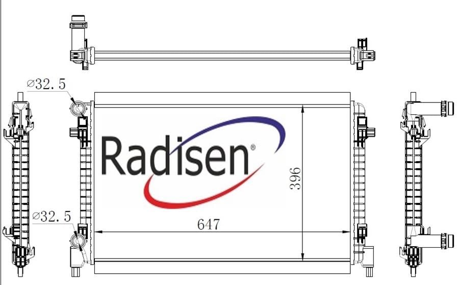 Volkswagen Polo VI Radyatör 1.6 TDI RADISEN