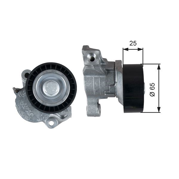 Volkswagen Polo Alternatör Gergi Makarası GATES