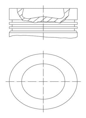 Volkswagen Polo Motor Piston Segman 79.50mm STD MAHLE