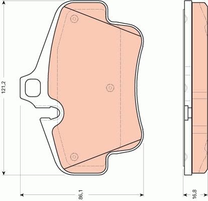Porsche 718 Boxster Arka Disk Balatası TRW
