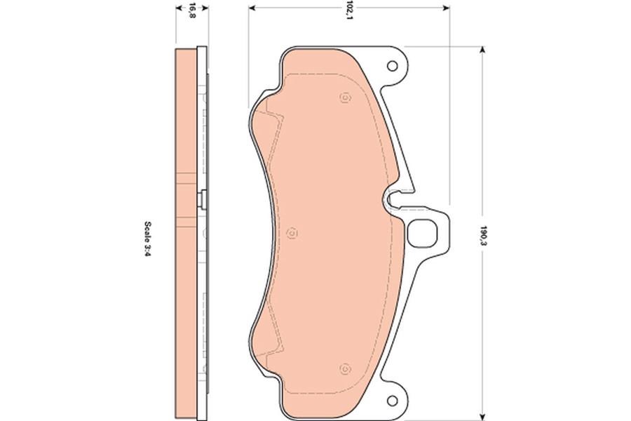 Porsche 911 997 Ön Disk Balatası TRW