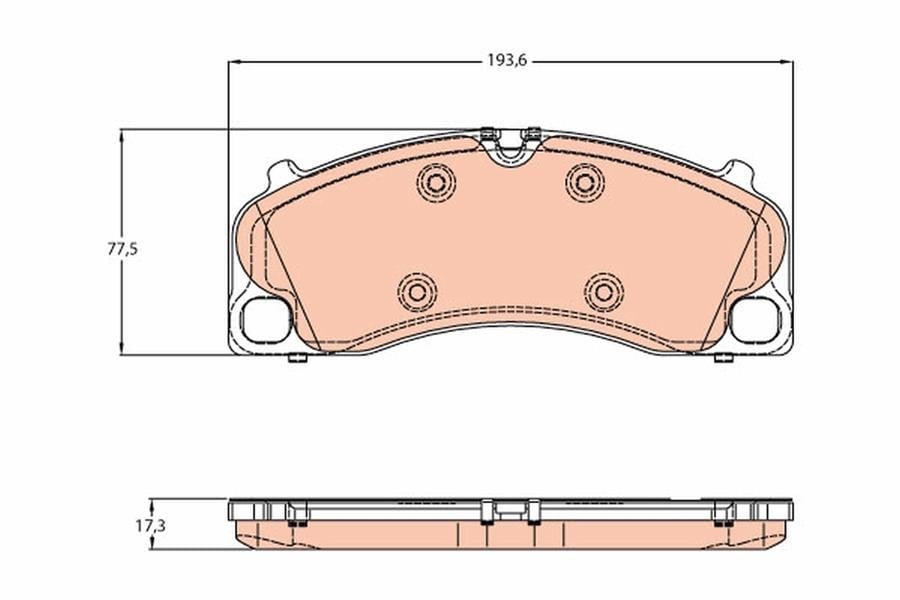 Porsche 718 Boxster Ön Disk Balatası TRW