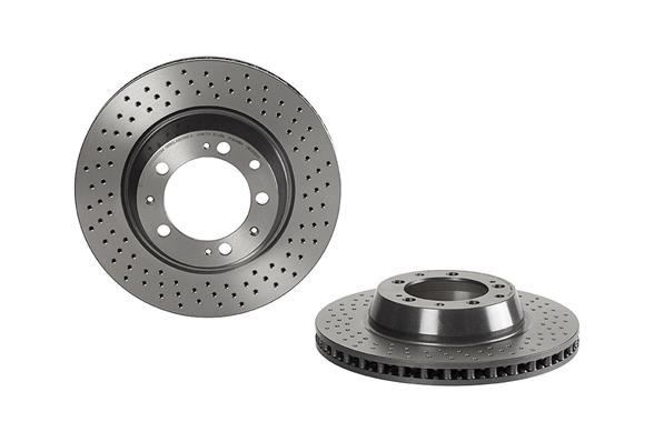 Porsche Arka Fren Diski UV Coated BREMBO