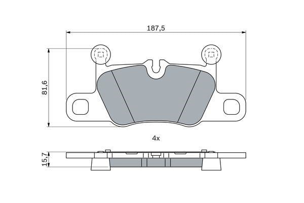 Porsche Disk Balata BOSCH