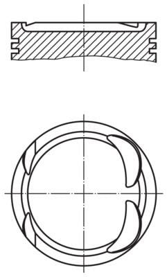 Porsche Piston Komple 100 MM MAHLE