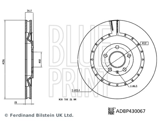 Porsche Macan 4 95B Fren Diski BLUEPRINT