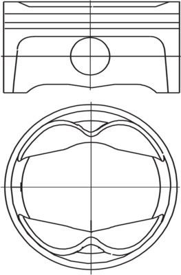 Porsche Piston Komple 96.25 MM MAHLE