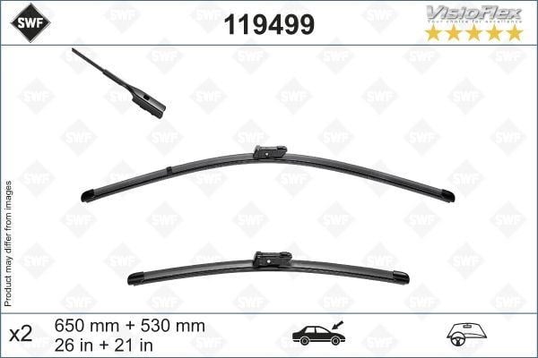 Porsche Cayenne III SWF Visioflex Flat Blade Muz Tipi Silecek VALEO