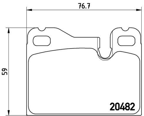 Porsche Ön Arka Fren Balatası BREMBO