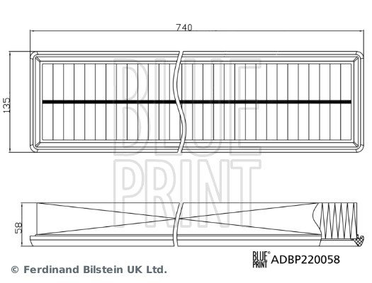 Porsche Panamera Hava Filtresi BLUEPRINT