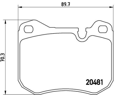 Porsche Ön Fren Balatası BREMBO