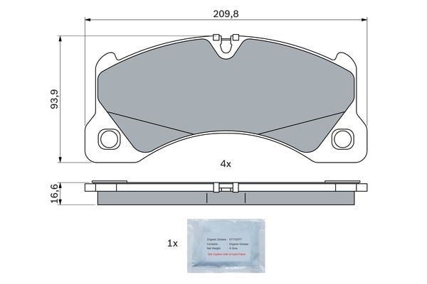 Porsche Disk Balata BOSCH