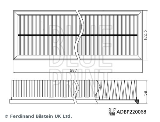 Porsche Panamera Hava Filtresi BLUEPRINT