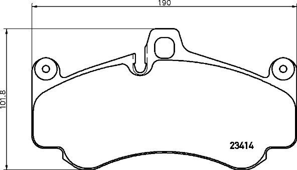 Porsche Ön Fren Balatası BREMBO