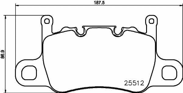 Porsche Arka Fren Balatası BREMBO