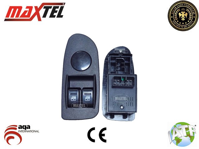 Kia Pregio Cam Kaldırma Anahtarı Sol 8 Pin Çiftli Kasalı MAXTEL