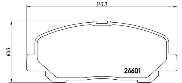 Toyota Previa Alphard Arka Fren Balatası Low-Met BREMBO