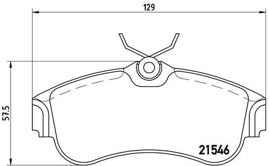 Nissan Primera Ön Fren Balatası BREMBO