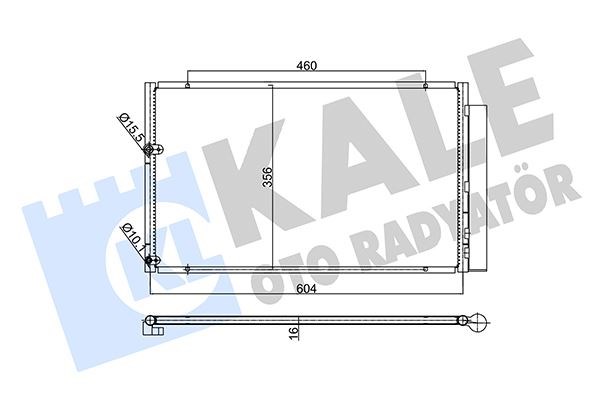 Toyota Prius Klima Kondenseri 1.5 Hybrid 03> KALE-RADYATOR
