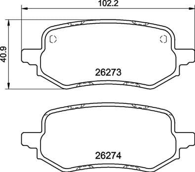 Ford Puma Arka Fren Balatası BREMBO