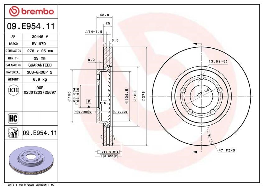 Ford Puma Ön Fren Diski BREMBO