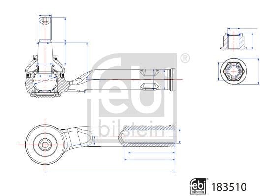 Ford Puma Sol Rot Başı FEBI