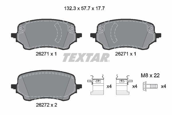 Ford Puma Ön Fren Balatası TEXTAR