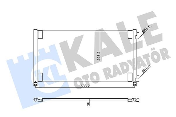 Fiat Punto Klima Radyatörü KALE-RADYATOR