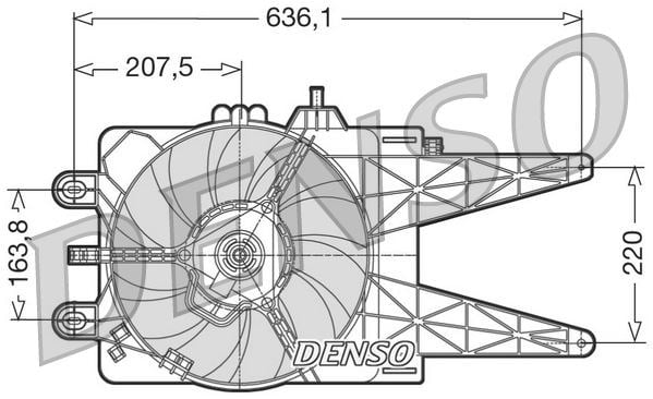 Fiat Punto Radyatör Fanı DENSO