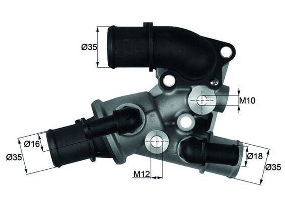 Fiat Punto 1 Termostat Komple 87C MAHLE