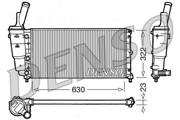 Fiat Punto Motor Su Radyatörü DENSO