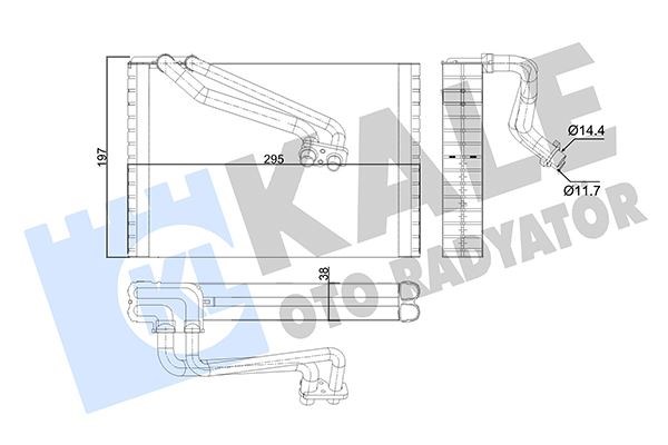 Fiat Punto Opel Corsa D Evaporatör KALE-RADYATOR