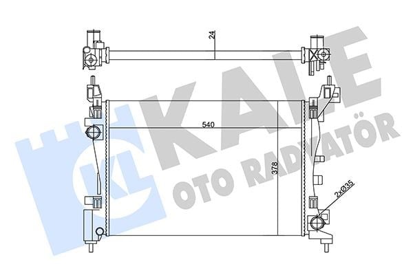 Fiat Punto Su Radyatörü KALE-RADYATOR