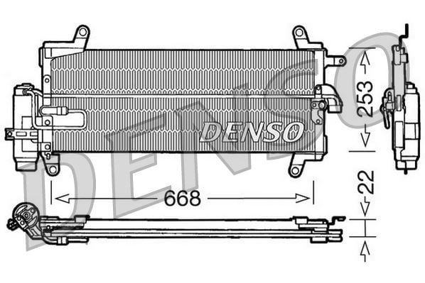 Fiat Punto Klima Radyatörü DENSO