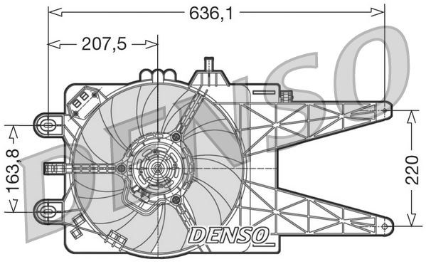 Fiat Punto Radyatör Fanı DENSO