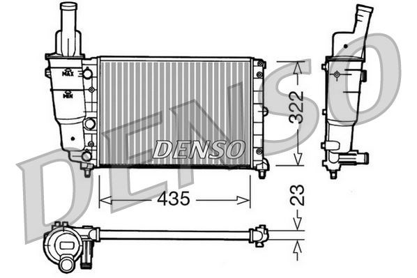 Fiat Punto Motor Su Radyatörü DENSO
