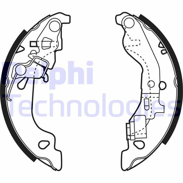 Fiat Punto Punto Van Arka Fren Pabucu DELPHI