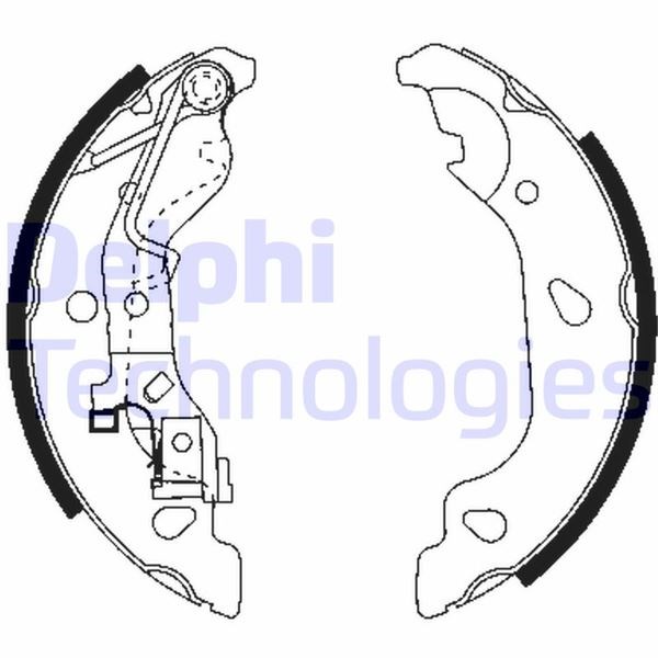 Fiat Punto Grande Punto Arka Pabucu Balata DELPHI