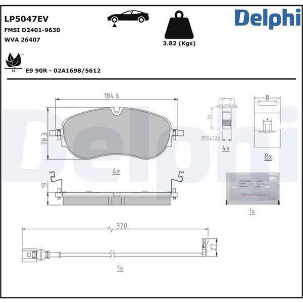 Audi Q4 Elektrikli Fren Balatası DELPHI