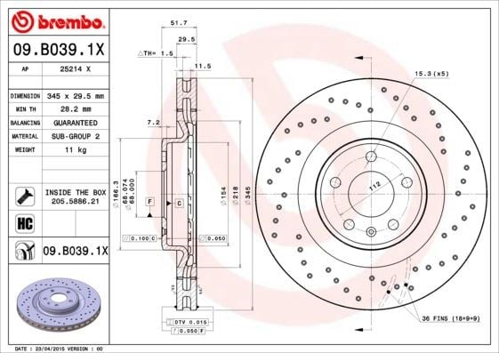 Audi Q5 Ön Fren Aynası [Havalı] BREMBO