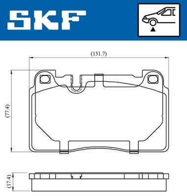 Audi Q5 A6 A7 Porsche Macan Ön Balata SKF